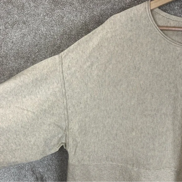 Pure Jill Sweater Womens Medium Petite Beige Kimono Pullover Cotton Blend-4284 - Picture 5 of 11